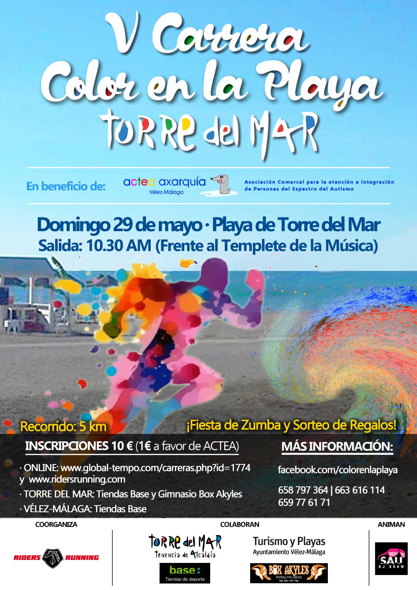 Carrera de Color Torre del Mar Riders Running