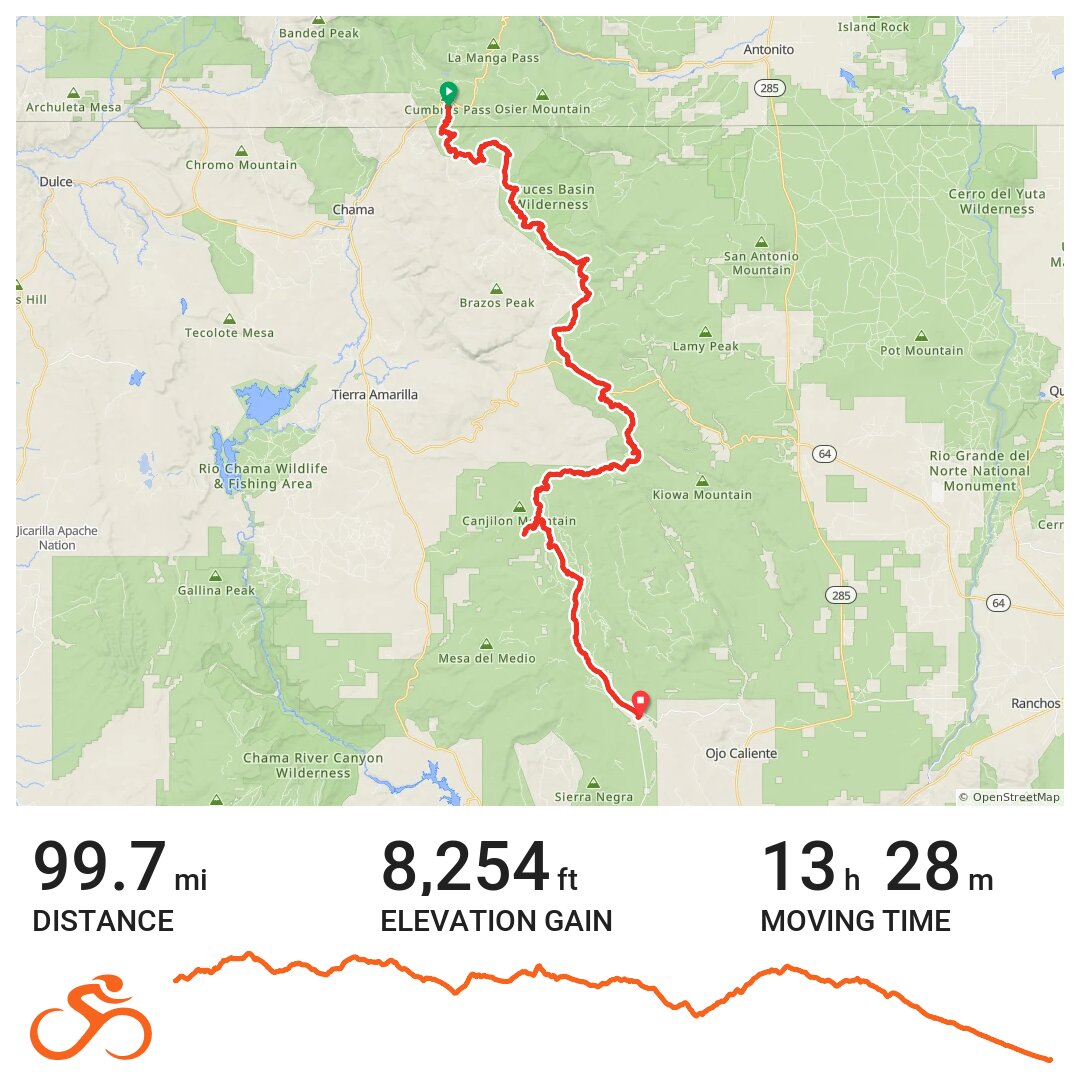 Chama to El Rito · Ride with GPS