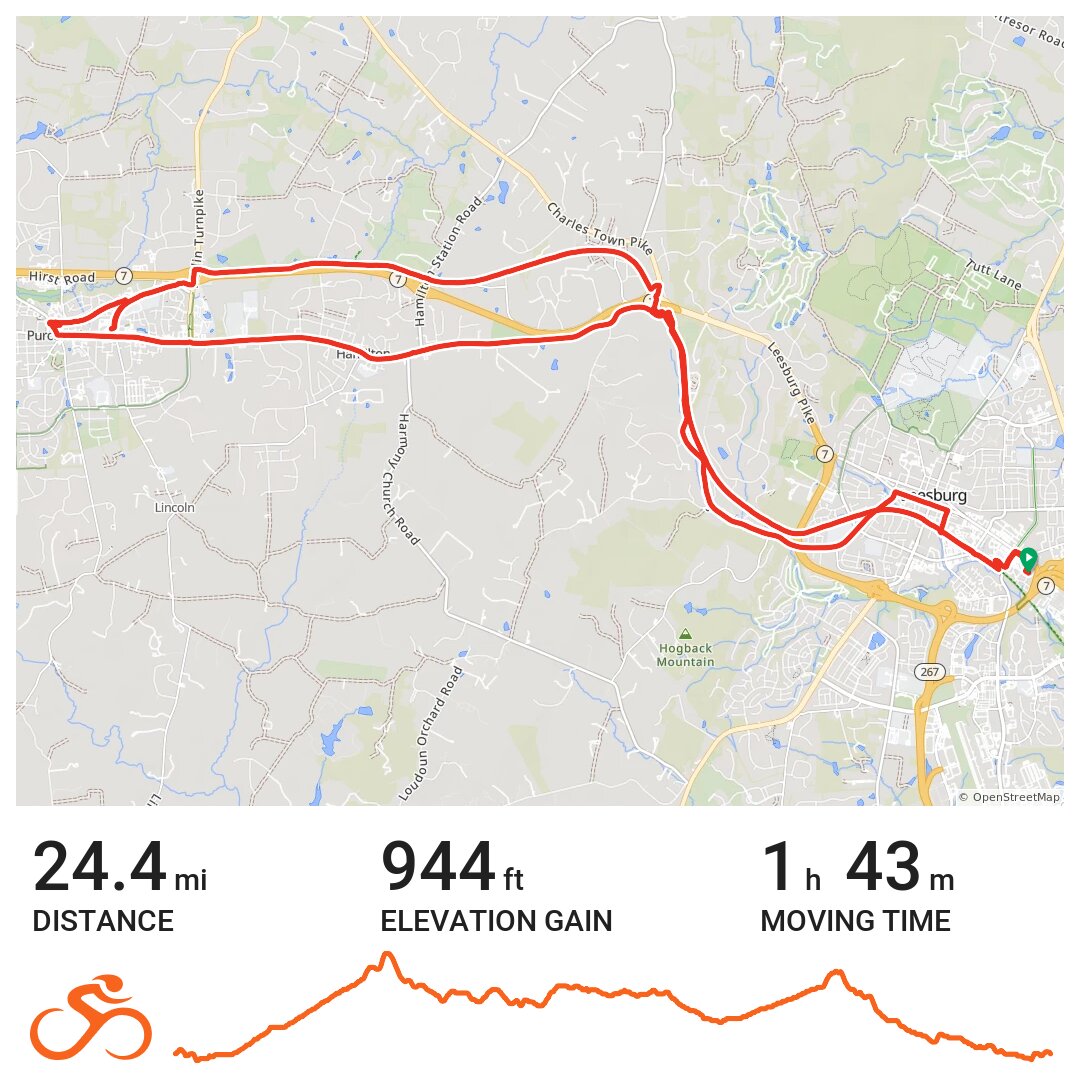 10/21/16 Leesburg A bike ride in Leesburg, VA