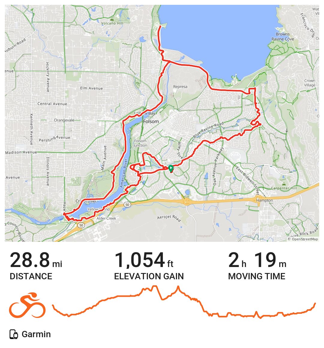 11/10/16 A bike ride in Folsom, CA