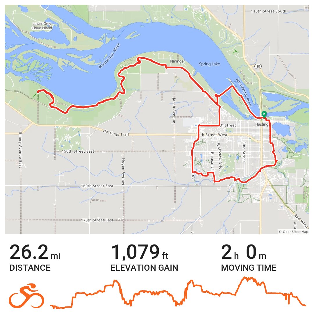 Hastings A bike ride in Hastings, MN