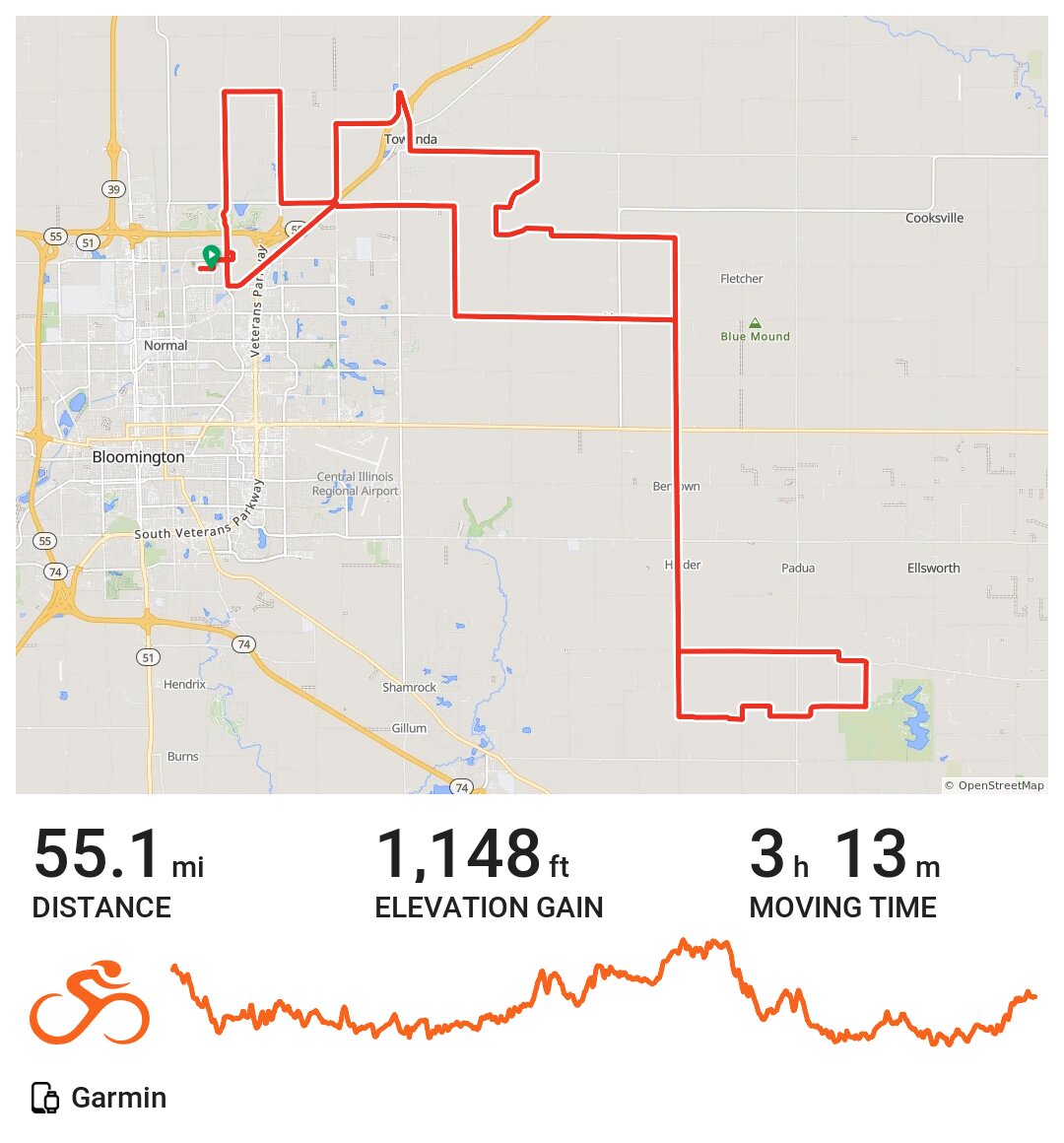 Normal Cycling A bike ride in Normal, IL