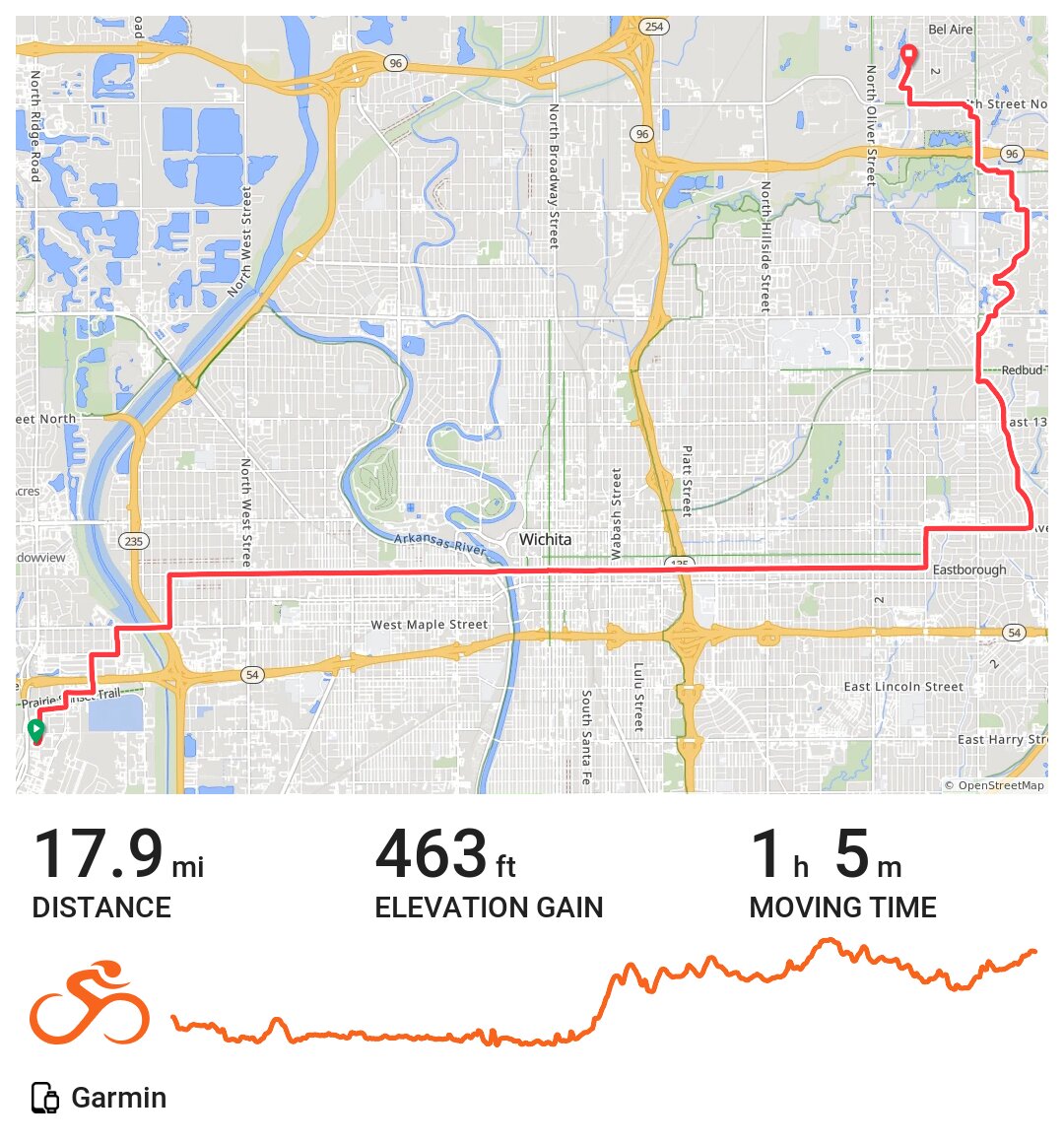 11/30/16 A bike ride in Wichita, KS