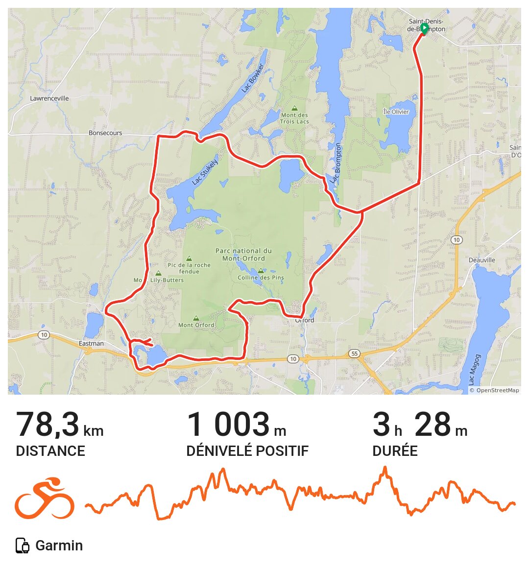 StDenisdeBrompton jour 2 A bike ride in SaintDenisdeBrompton