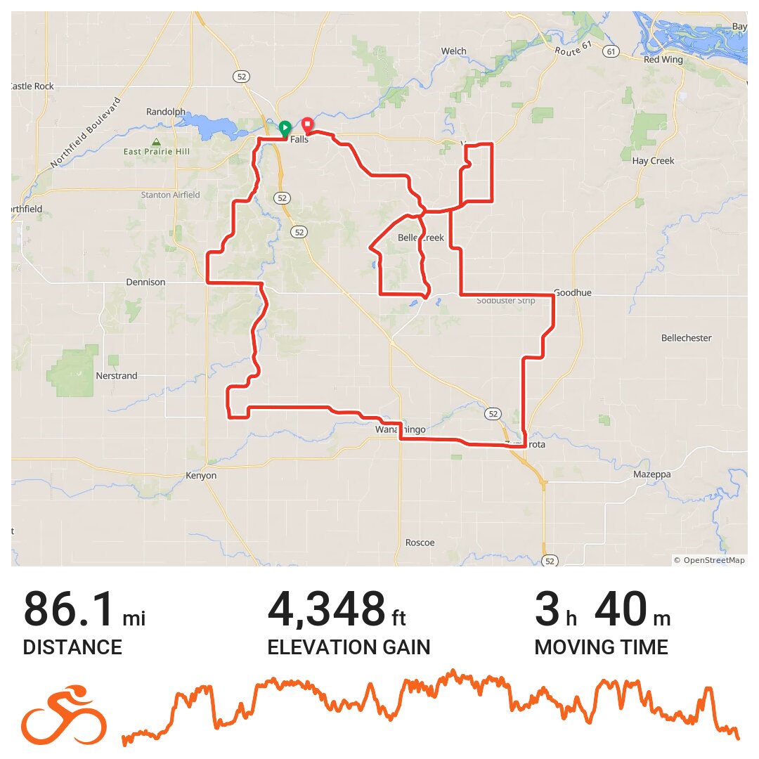 06/12/2014 Cannon Falls, MN A bike ride in Cannon Falls, MN