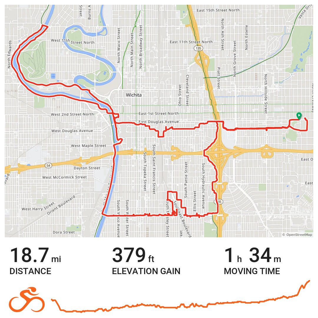 02/23/17 A bike ride in Wichita, KS