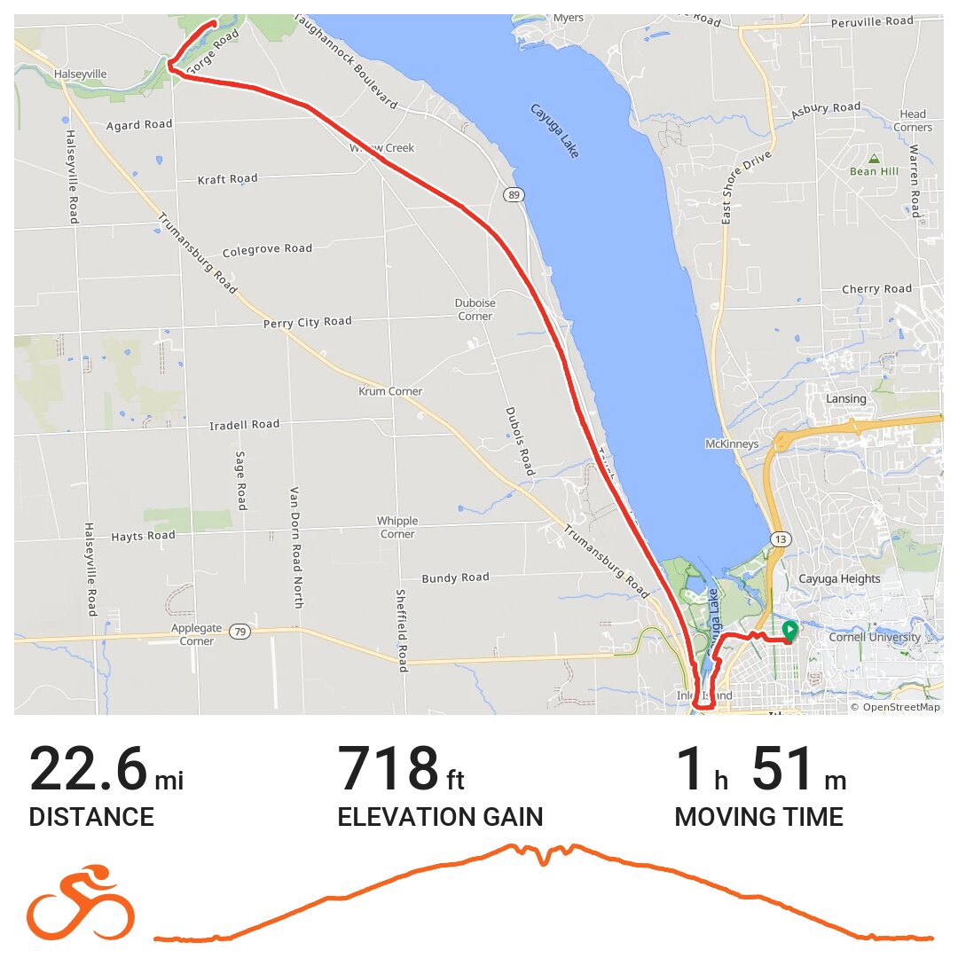 Black Diamond trail A bike ride in Ithaca, NY