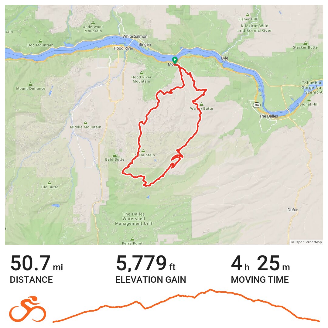 Mosier Mayhem v2! Gravel route only · Ride with GPS