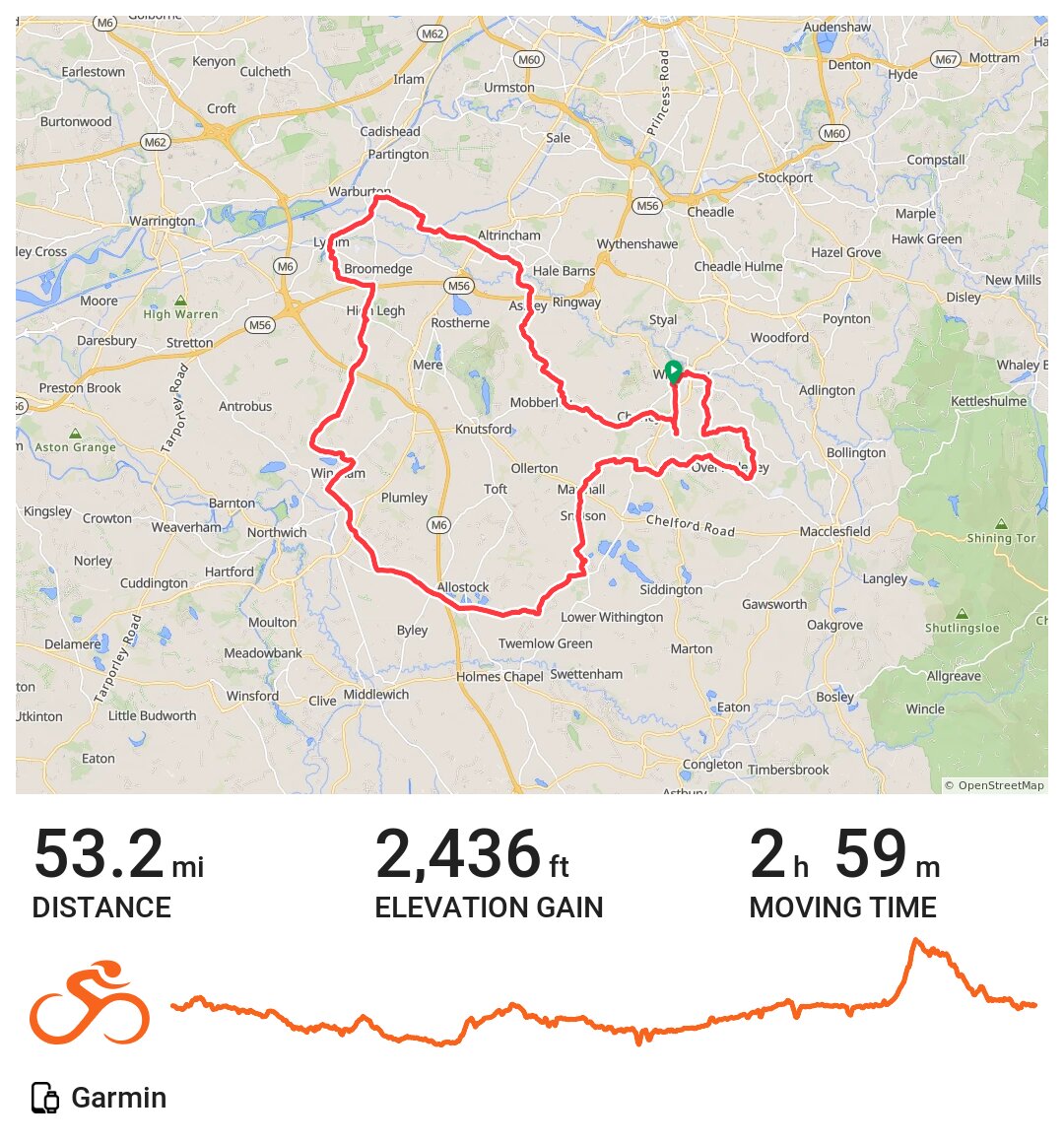 06/25/17 A bike ride in Wilmslow, England