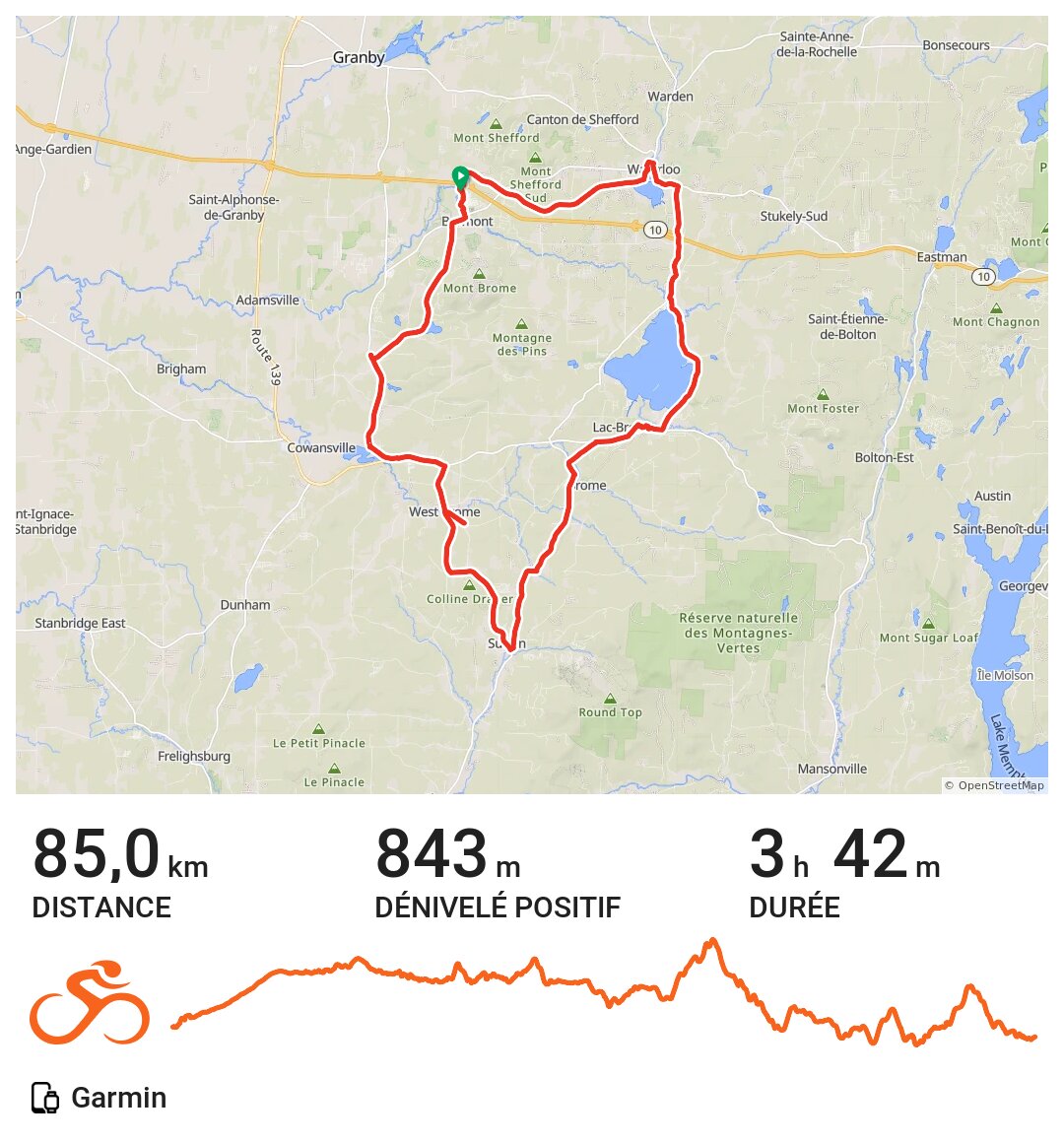 Bromont A bike ride in Bromont, Québec