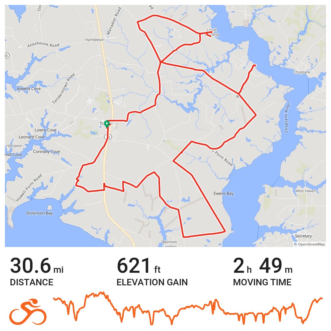 Beautiful Eastern Shore A bike ride in Trappe, MD