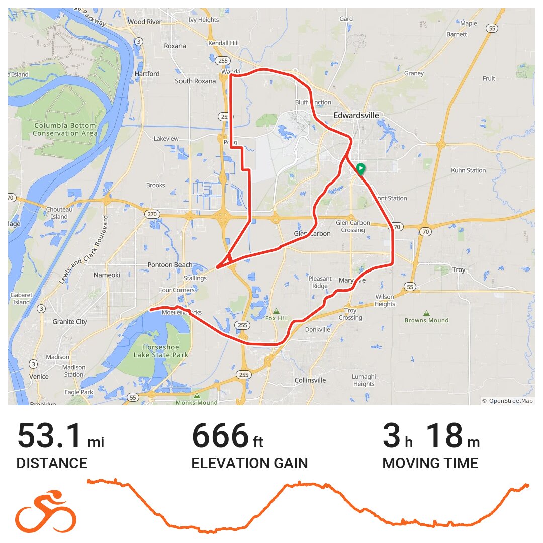 Ride the Trails 08/09/17 A bike ride in Madison County, IL