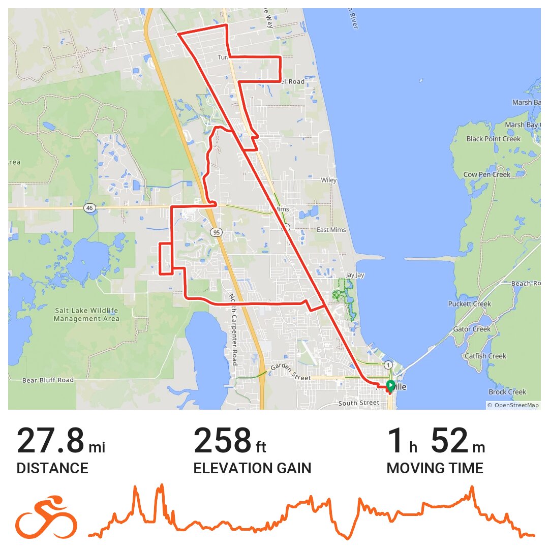 10/07/17 A bike ride in Titusville, FL