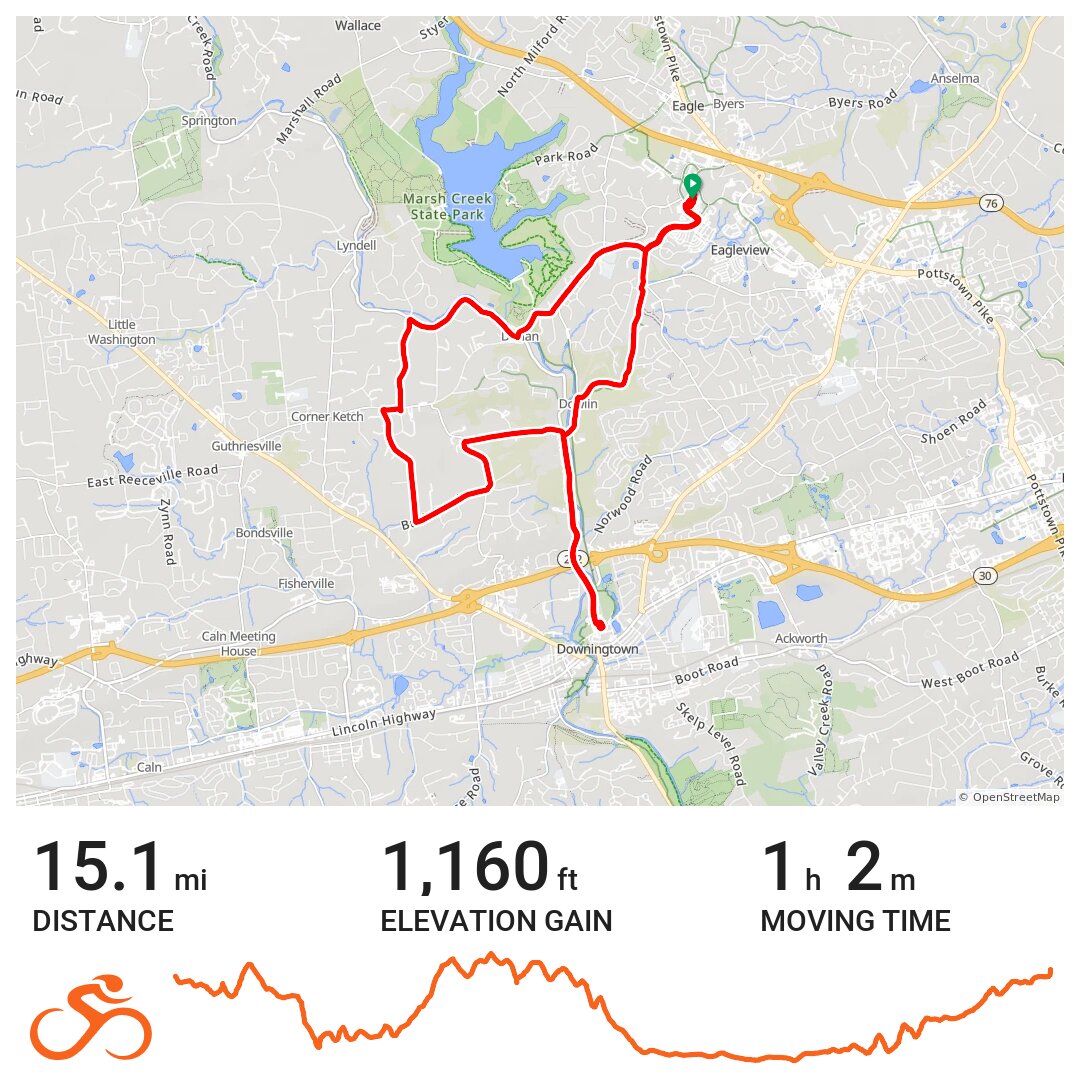 03/14/11 A bike ride in Exton, PA