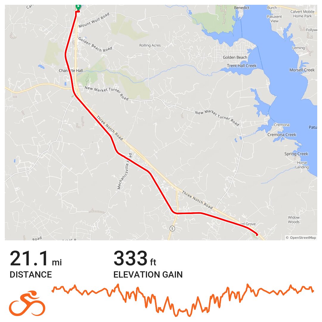 Three Notch Trail A bike ride in Saint Mary's County, MD