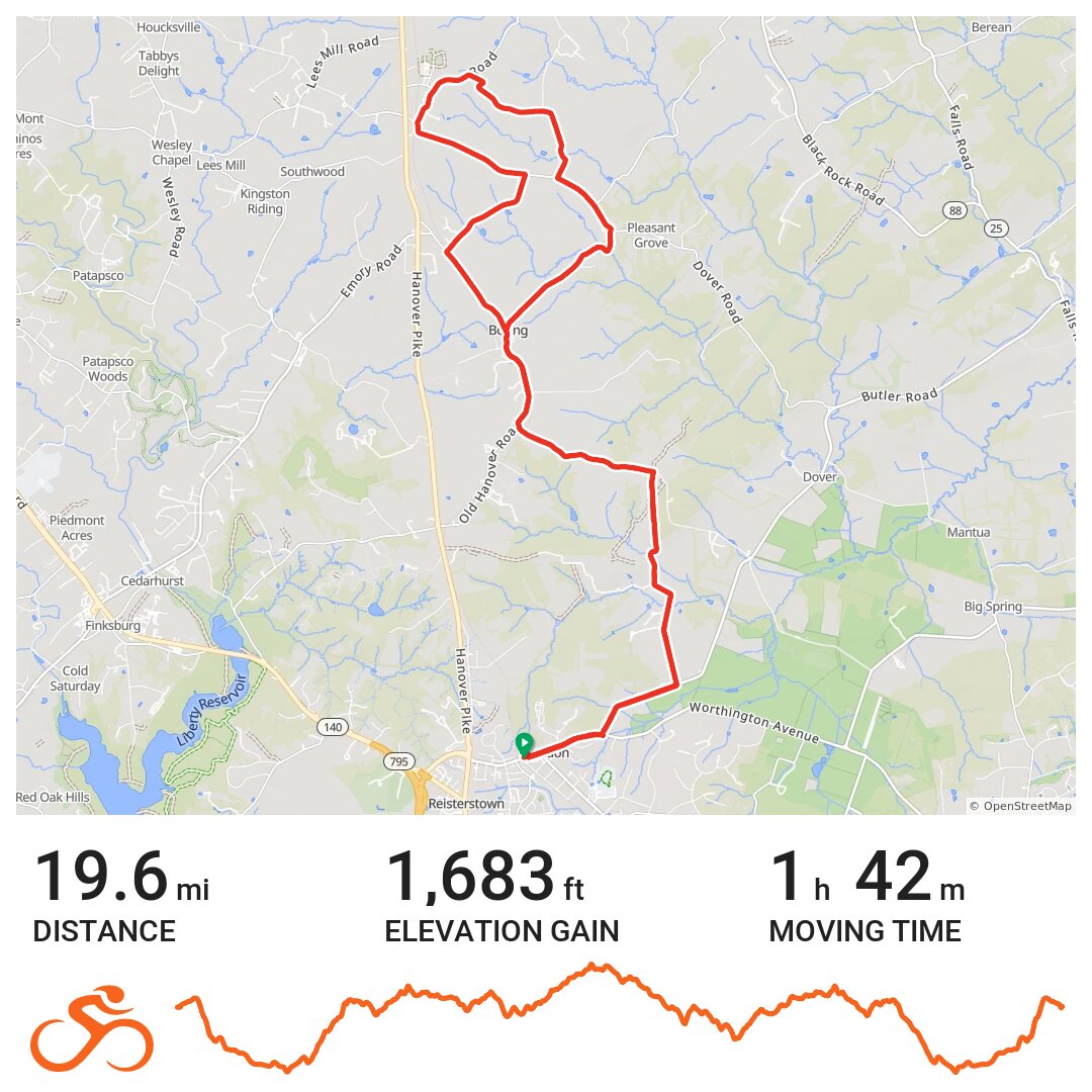 Glyndon A bike ride in Reisterstown, MD