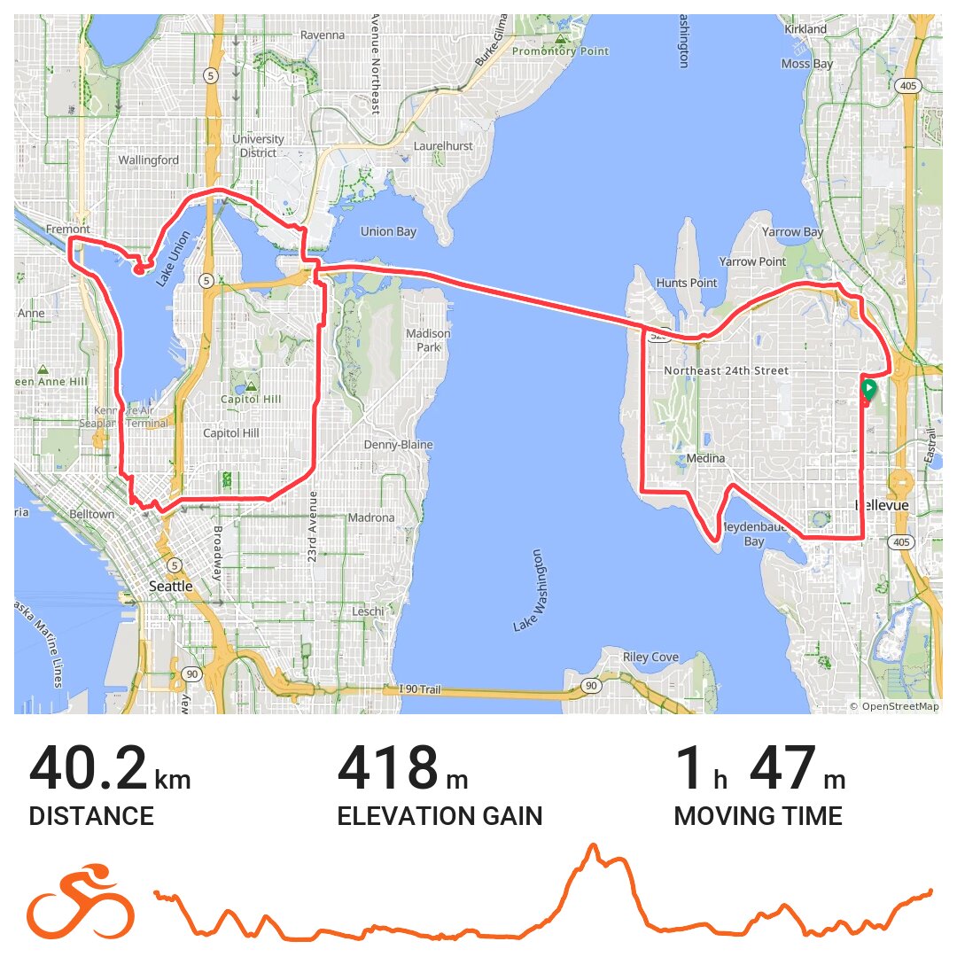 Seattle/Bellevue 'Bicycle' ride A bike ride in Bellevue, WA