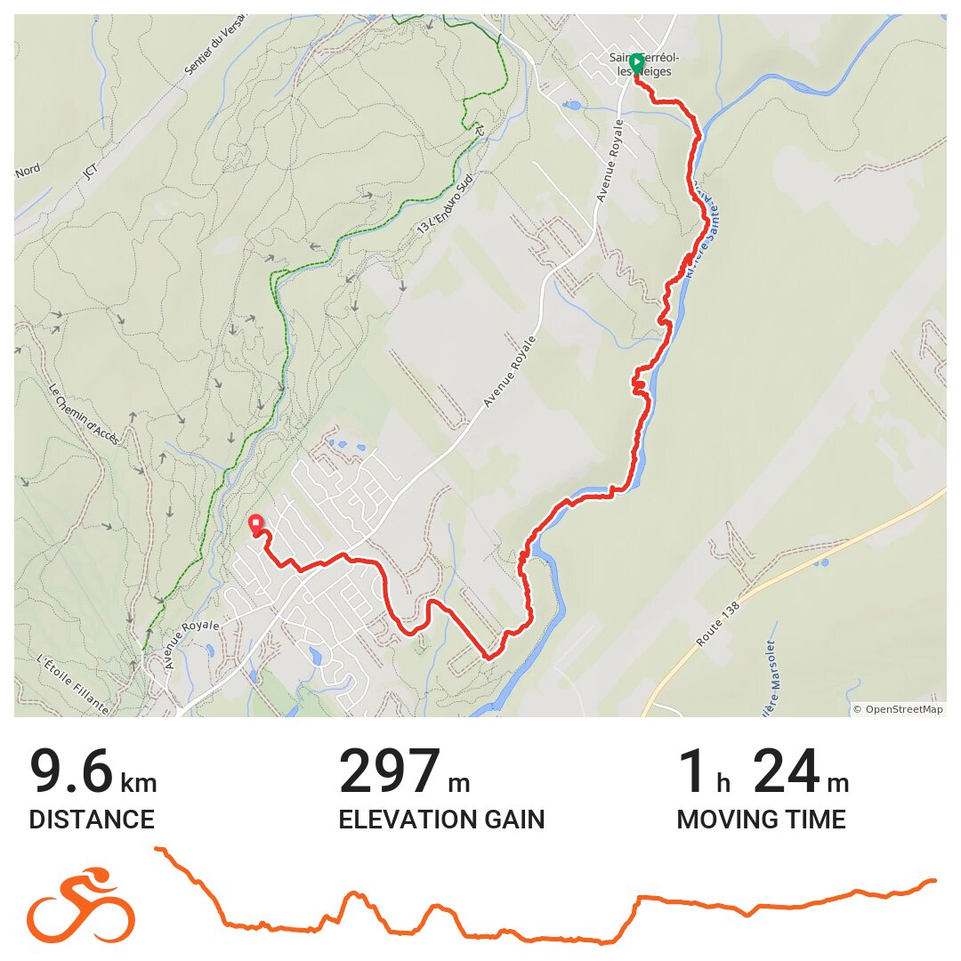 Mestashibo A bike ride in SaintFerréollesNeiges, Québec