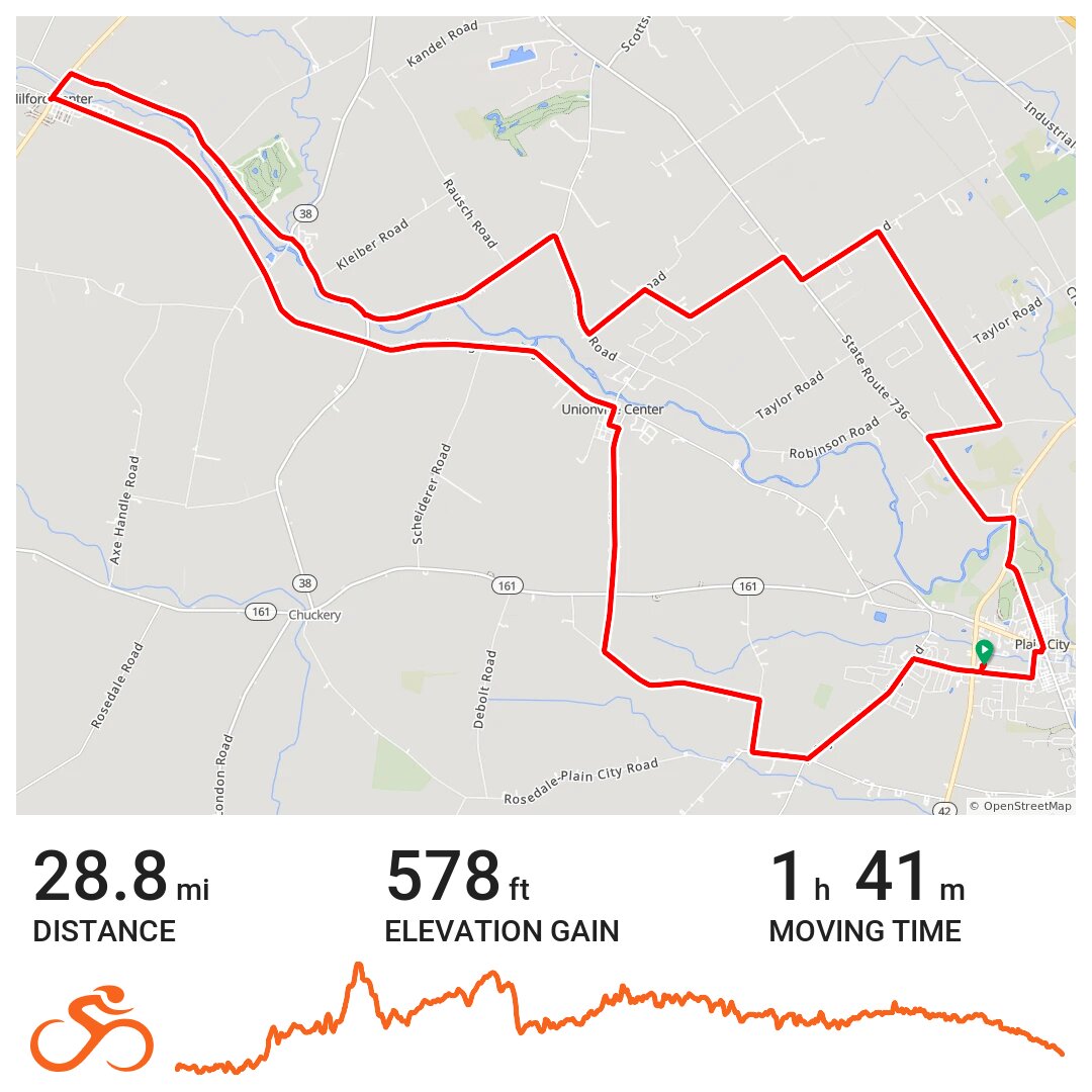 04/13/11 A bike ride in Plain City, OH