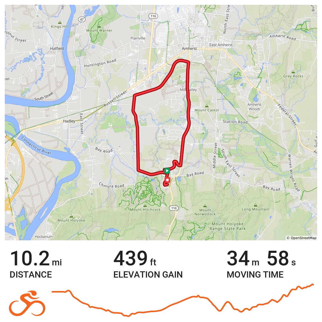 10/07/17 A bike ride in Amherst, MA