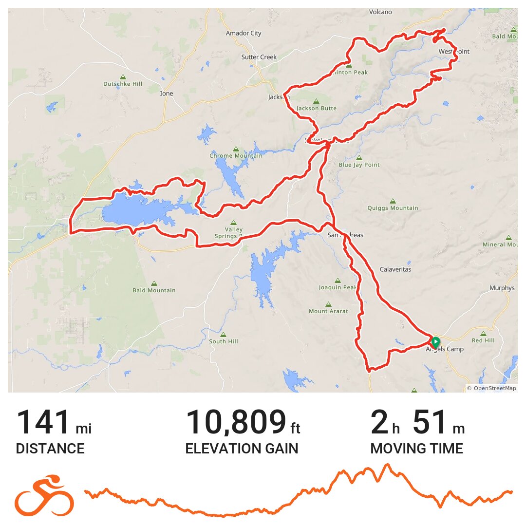 Angels Camp A bike ride in Angels, CA