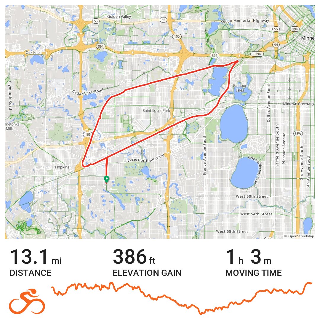 05/04/18 A bike ride in Edina, MN