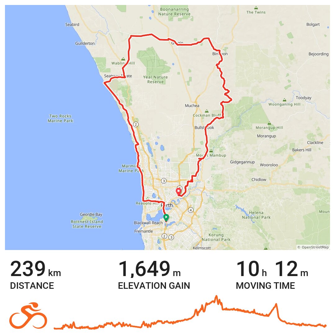 07/05/18 A bike ride in Perth, Western Australia