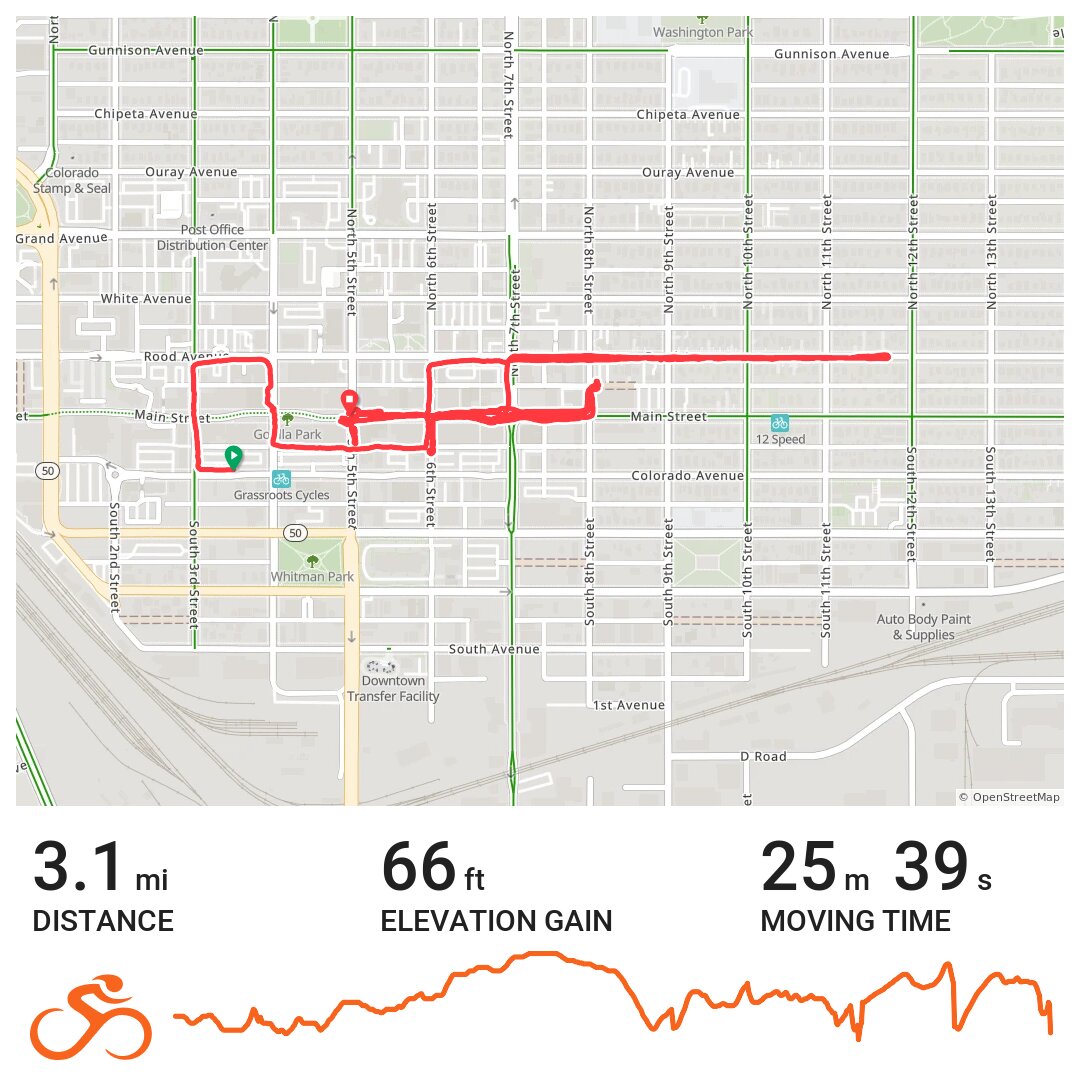 05/19/18 A bike ride in Grand Junction, CO