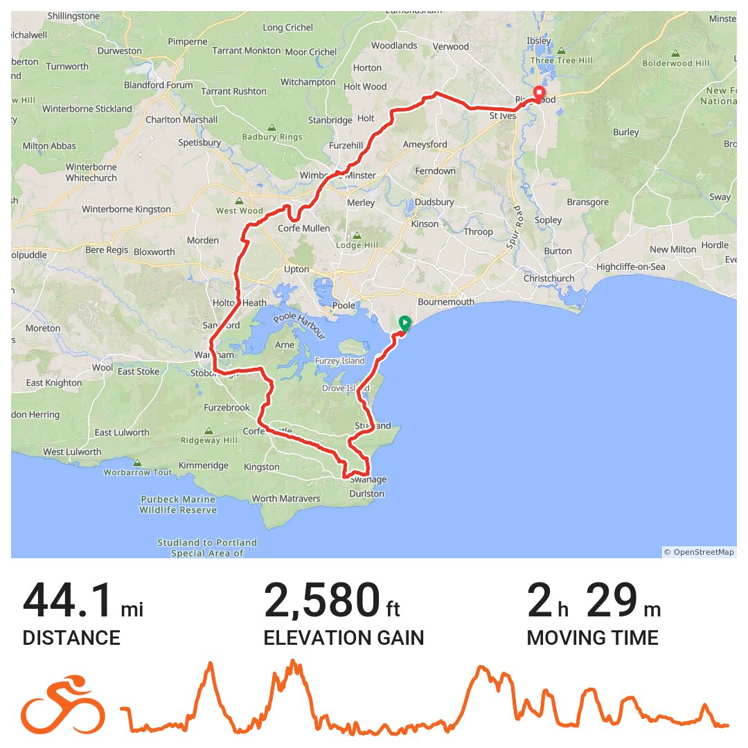 06/17/18 A bike ride in Canford Cliffs, England