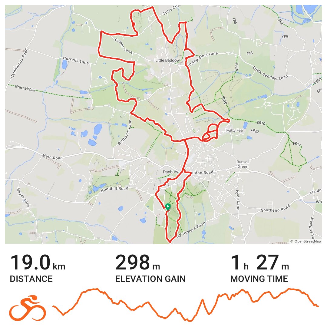 Danbury Woods A bike ride in Chelmsford, England
