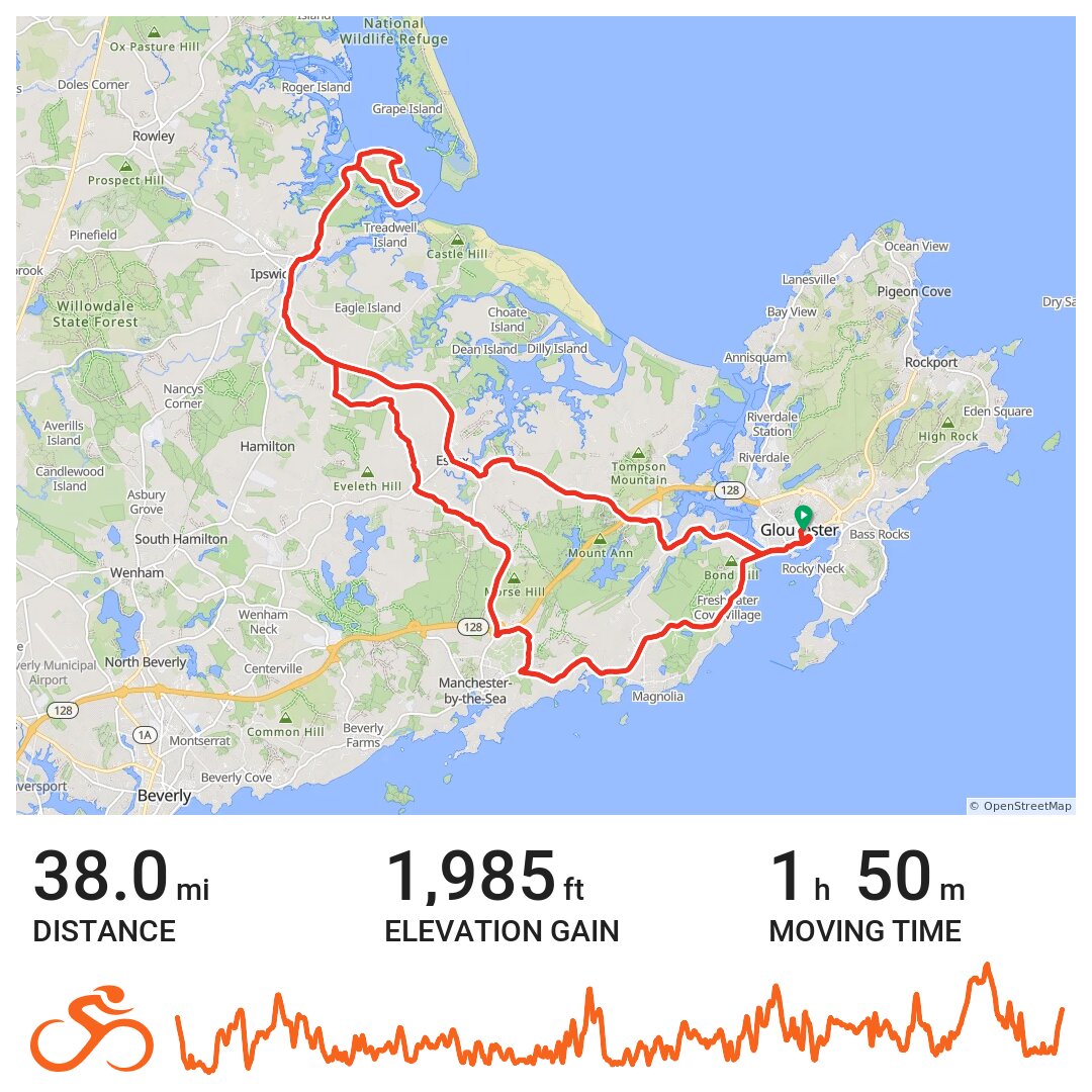 07/12/18 A bike ride in Gloucester, MA