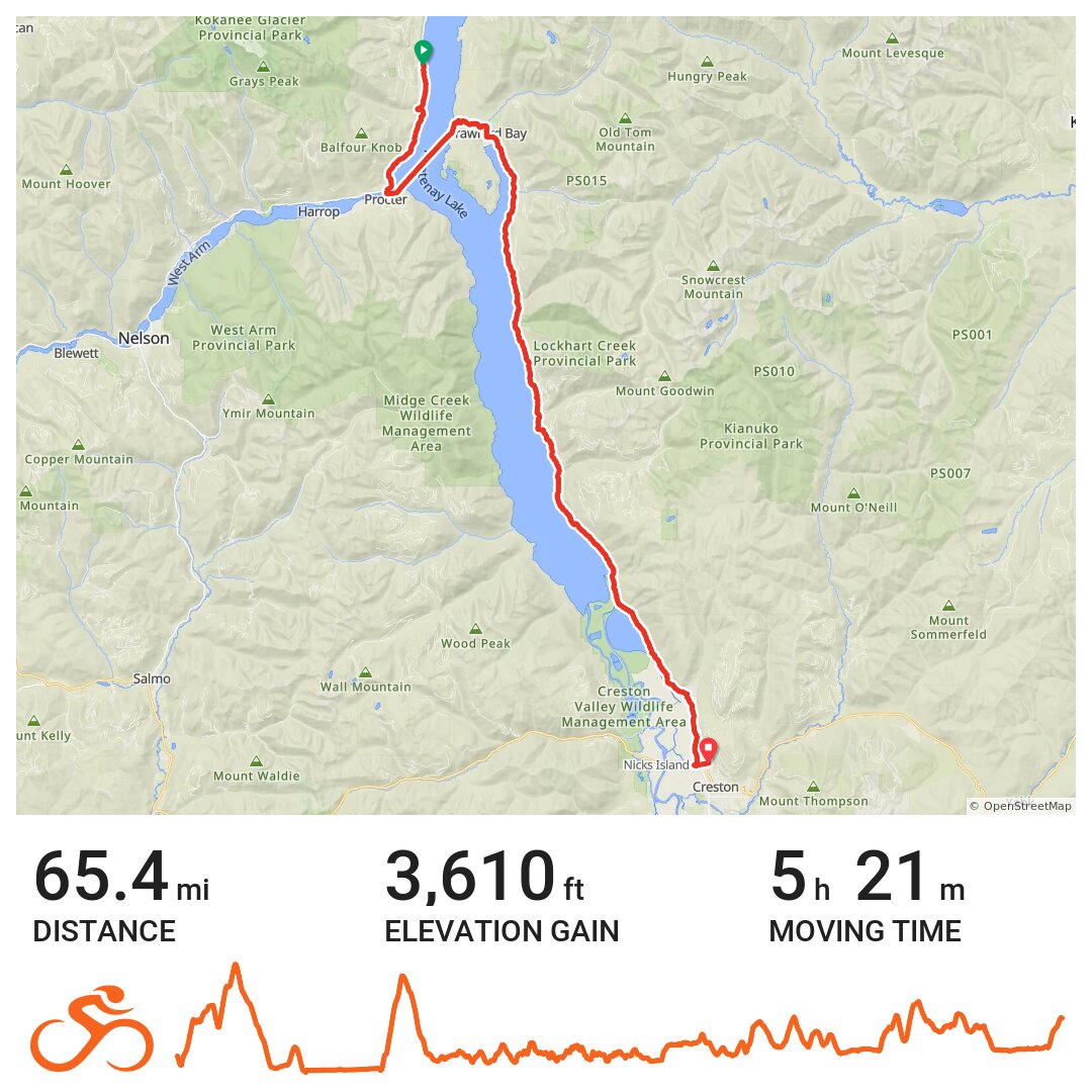 Day 7 Ainsworth to Creston · Ride with GPS