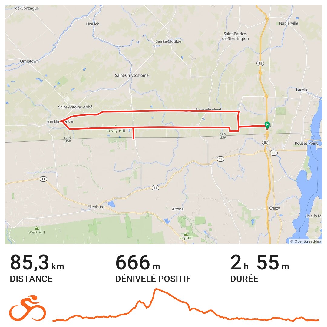 21/07/18 A bike ride in SaintBernarddeLacolle, Québec