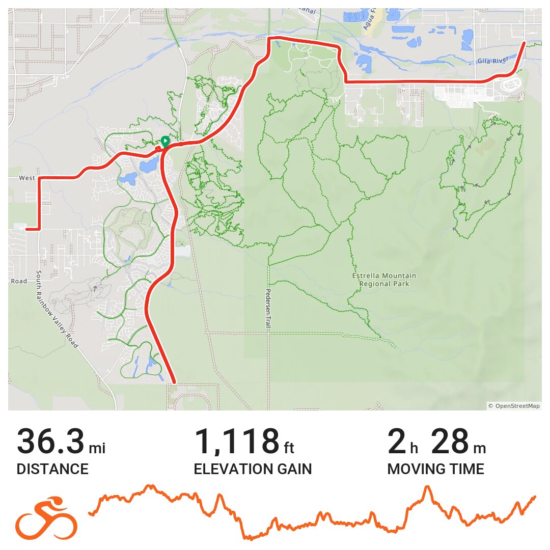 25/04/14 A bike ride in Goodyear, AZ