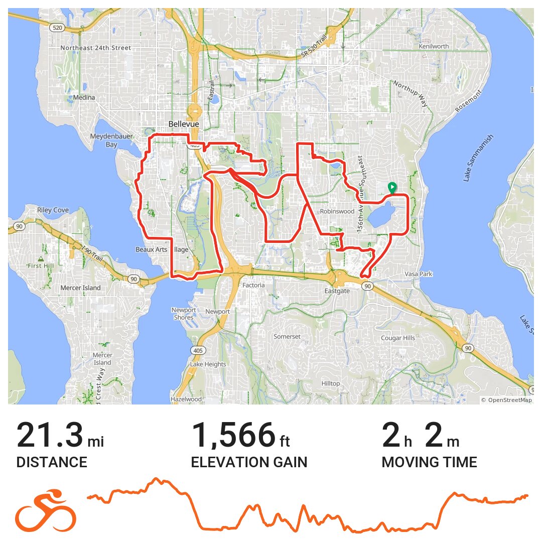 City of Bellevue Lake to Lake Ride · Ride with GPS