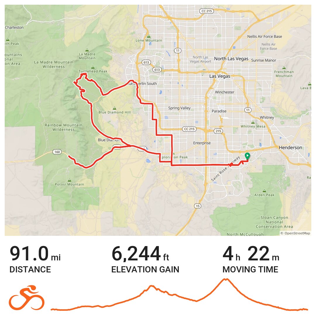 05/26/18 A bike ride in Henderson, NV