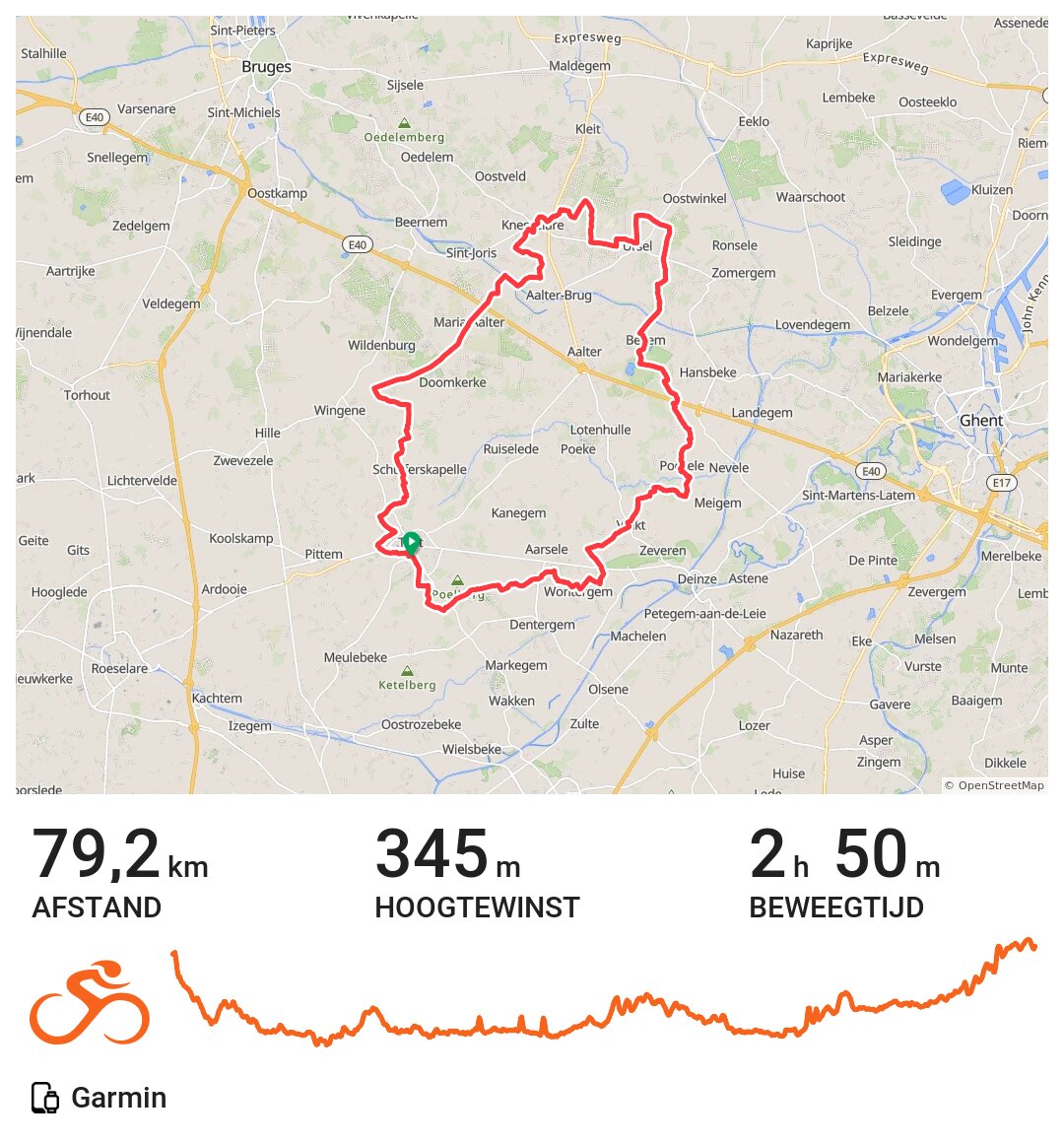 Kaart Nederland Tielt Tielt Ursel Tielt A bike ride in Tielt, Vlaanderen