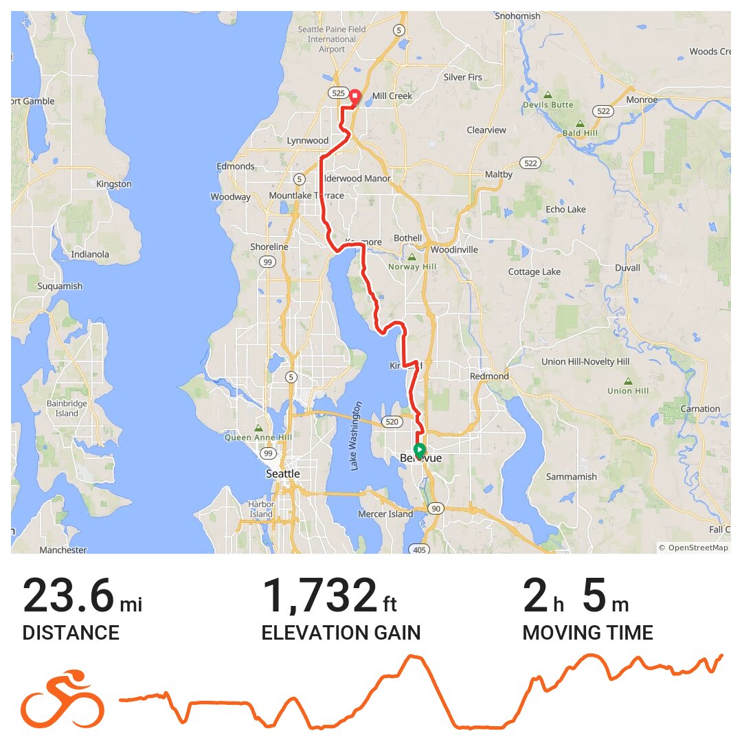 Hilly Hilly. Hilly A bike ride in Bellevue, WA