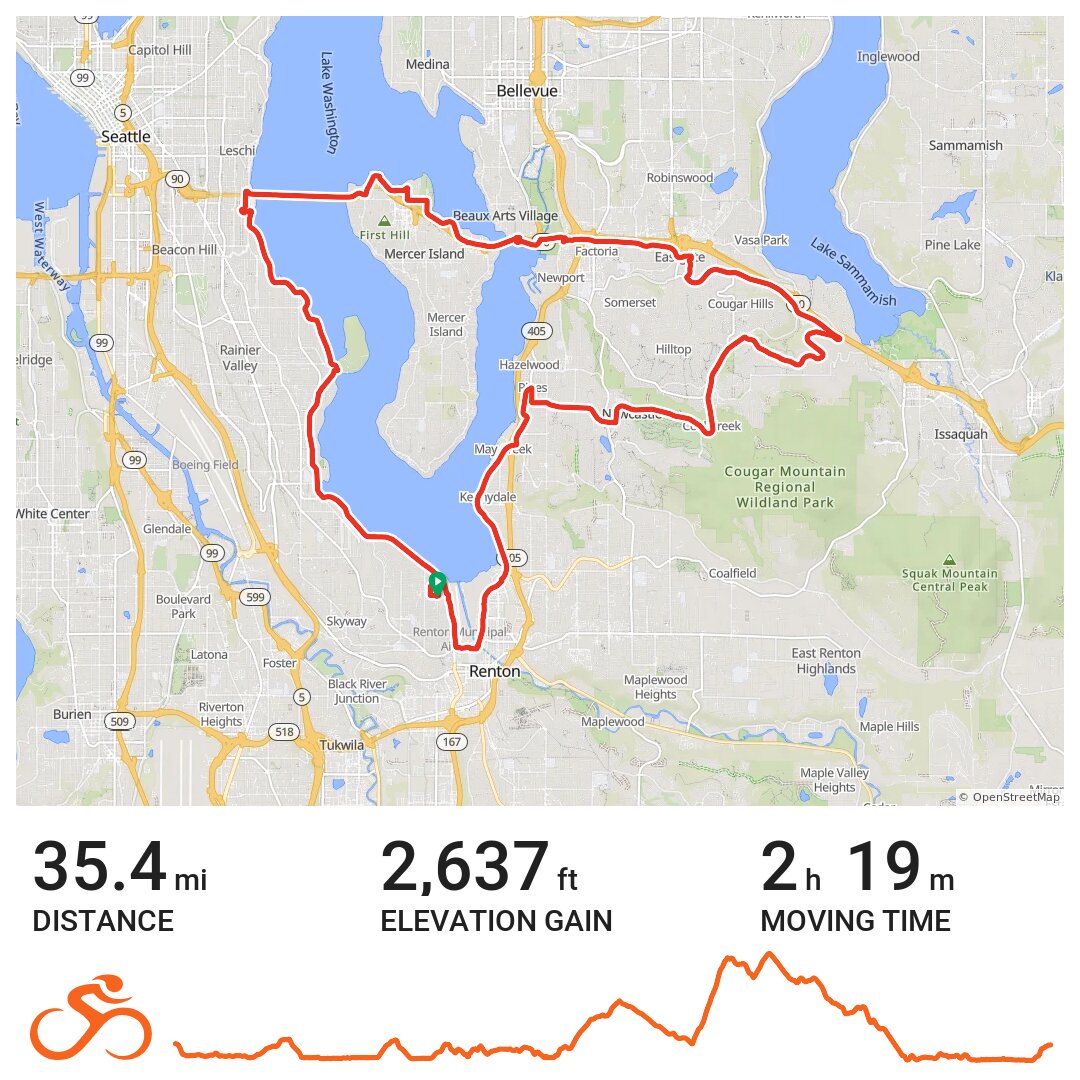 09/19/18 A bike ride in King County, WA
