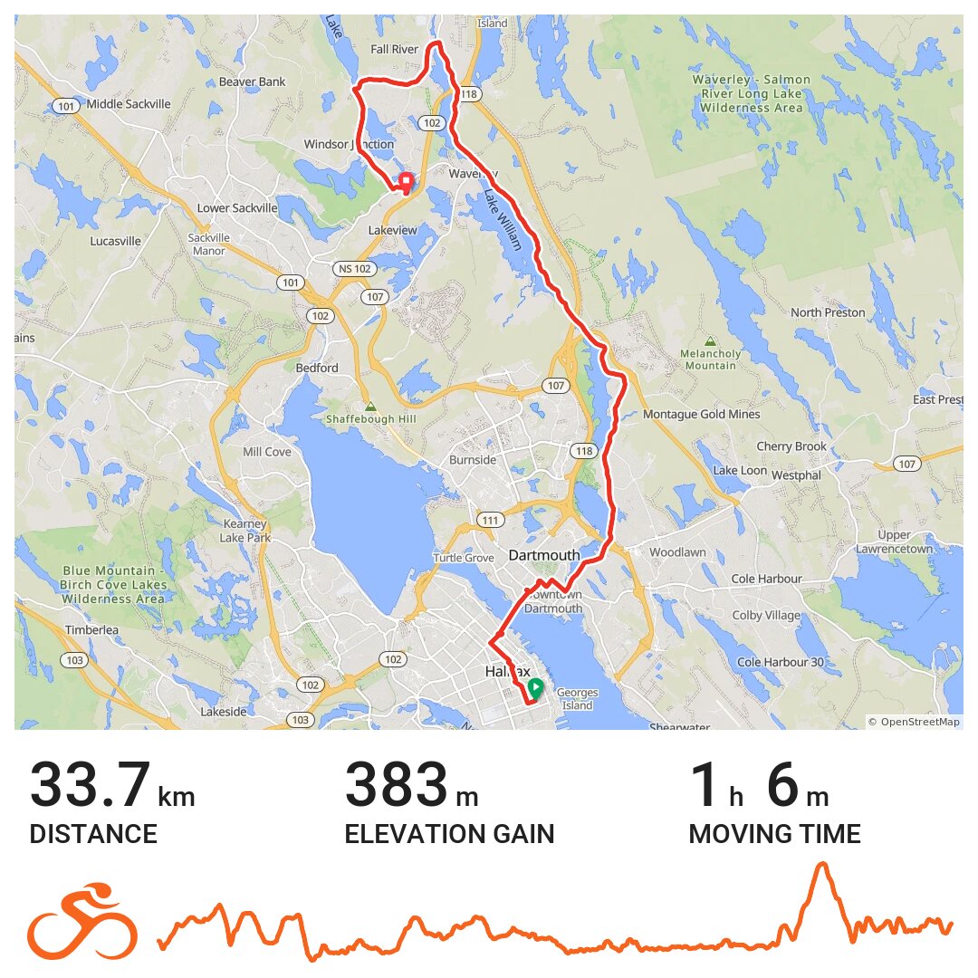 07/23/14 A bike ride in Halifax Regional Municipality, Nova Scotia