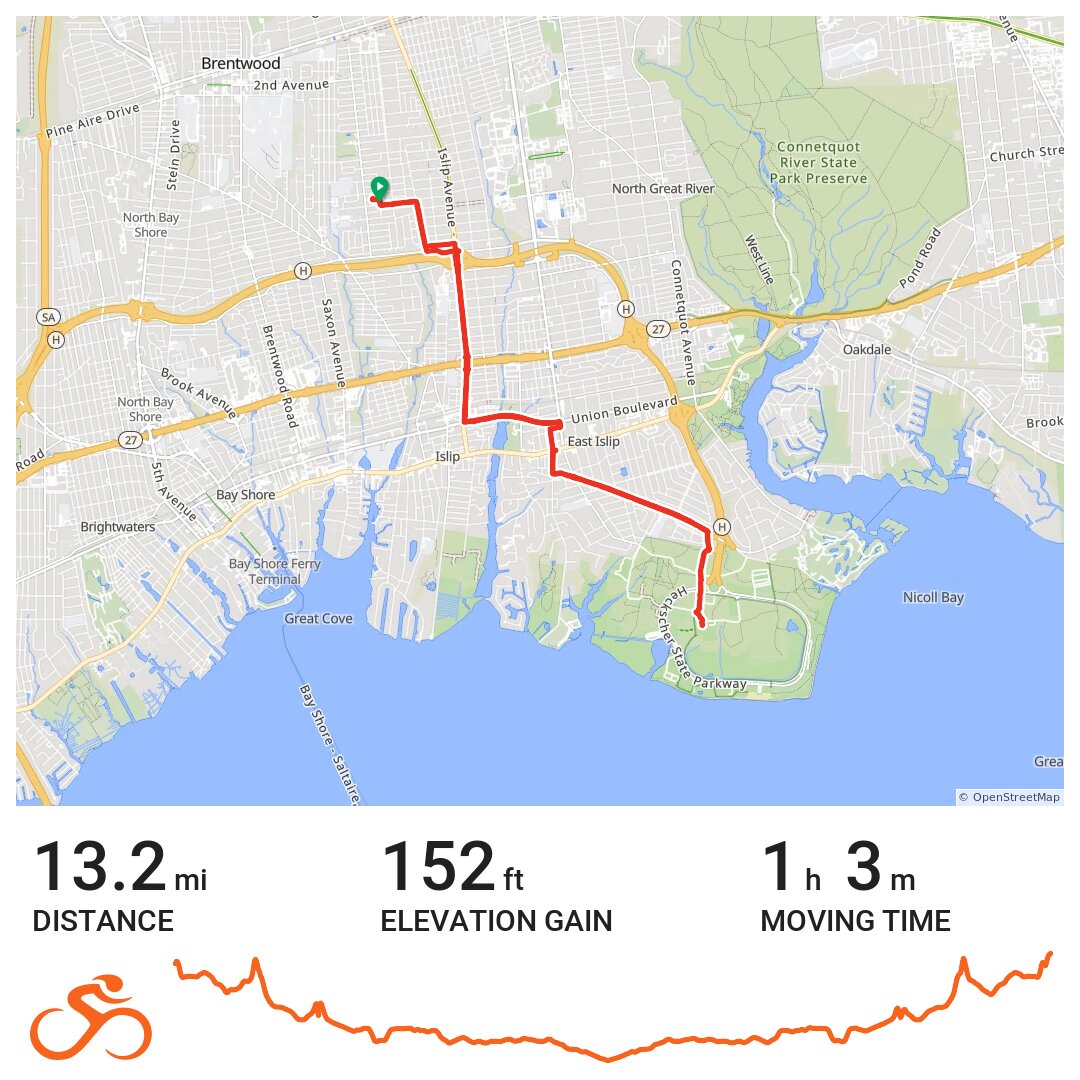 07 26 2014 A bike ride in Islip, NY