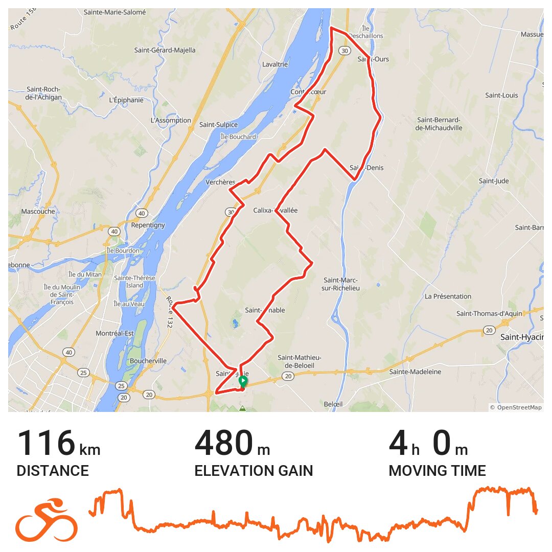 Vélomanes SteJulie StRoch A bike ride in SainteJulie, Québec