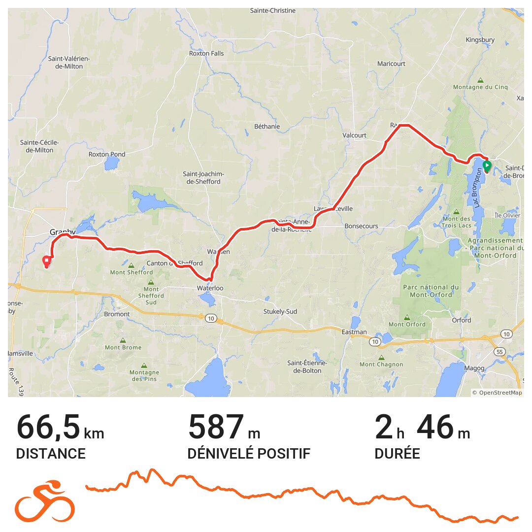 Granby 2 A bike ride in SaintDenisdeBrompton, Québec