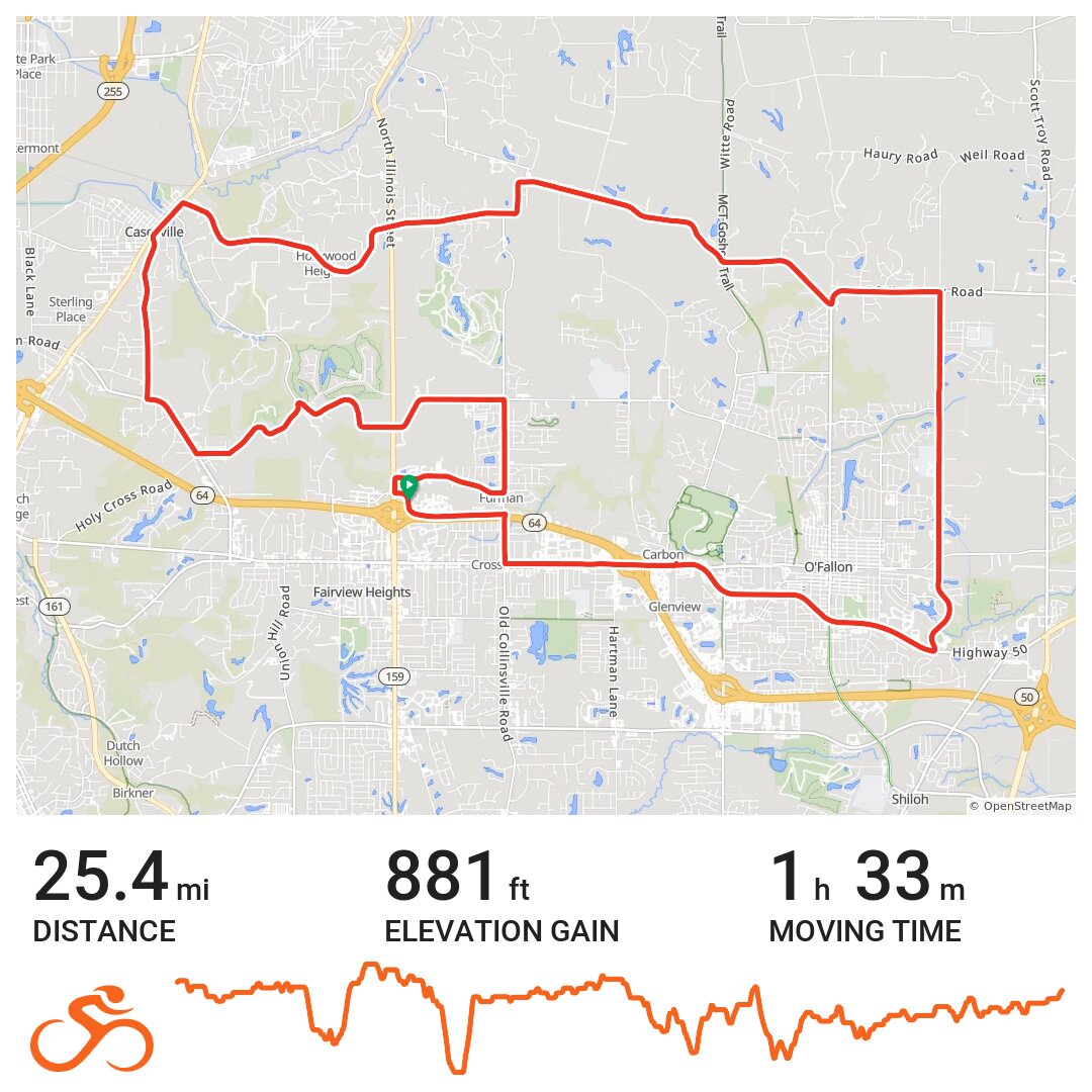 Fairview Heights circuit A bike ride in Fairview Heights, IL