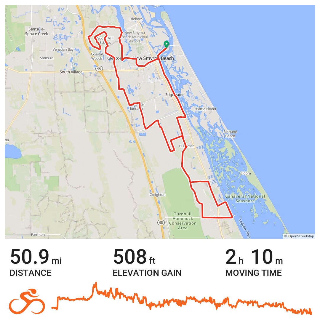 08/21/11 A bike ride in New Smyrna Beach, FL