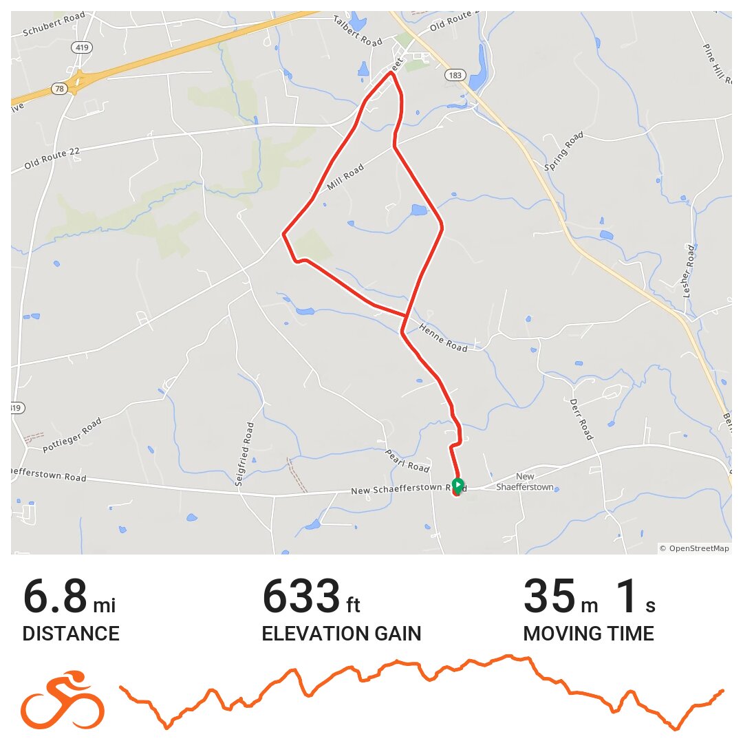 Highschool to Strausstown loop · Ride with GPS