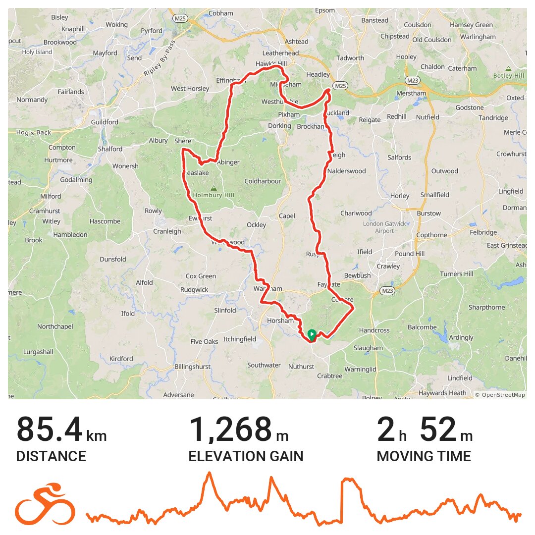 04/08/19 A bike ride in Horsham, England