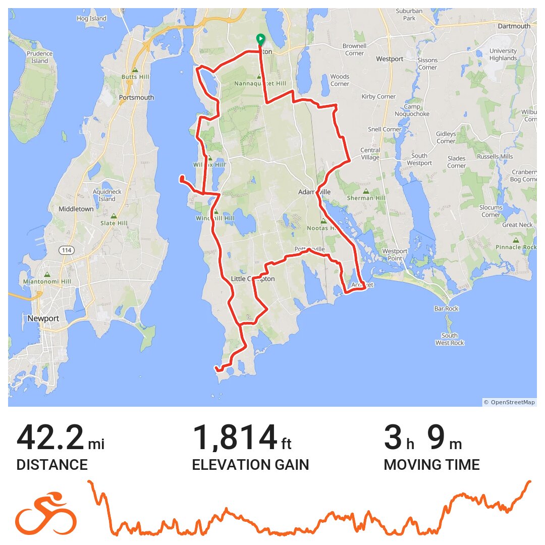AMCB Little Compton Ramble · Ride with GPS