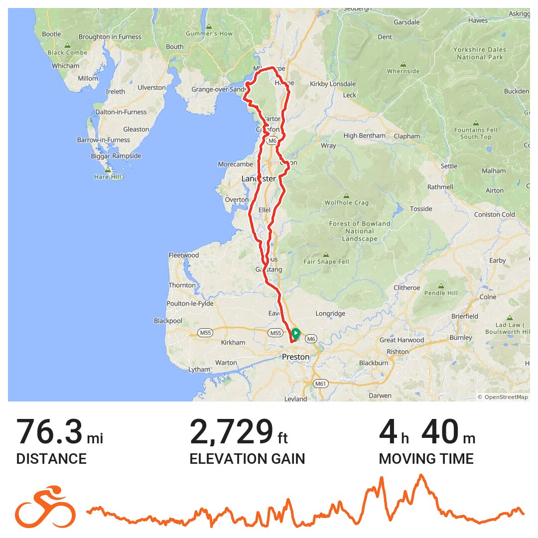Group A Ride to Silverdale (Holgates) A bike ride in Preston, England
