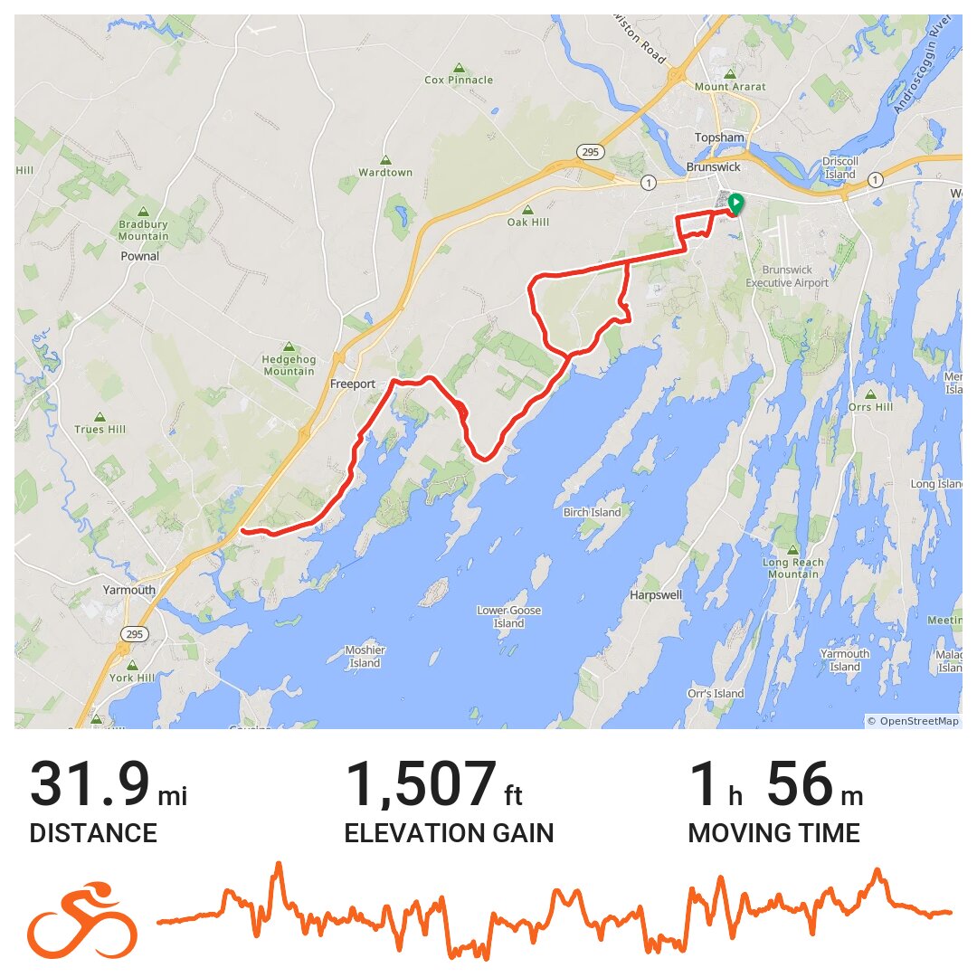 10/13/19 A bike ride in Brunswick, ME